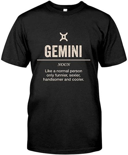 Discover T-shirt Unissexo Definição de Gêmeos Signo de Zodíaco