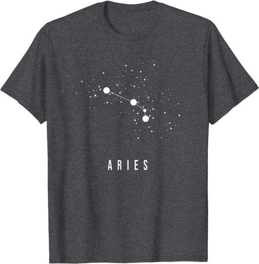 Discover T-shirt Unissexo com Estampa de Signo de Constelação de Áries