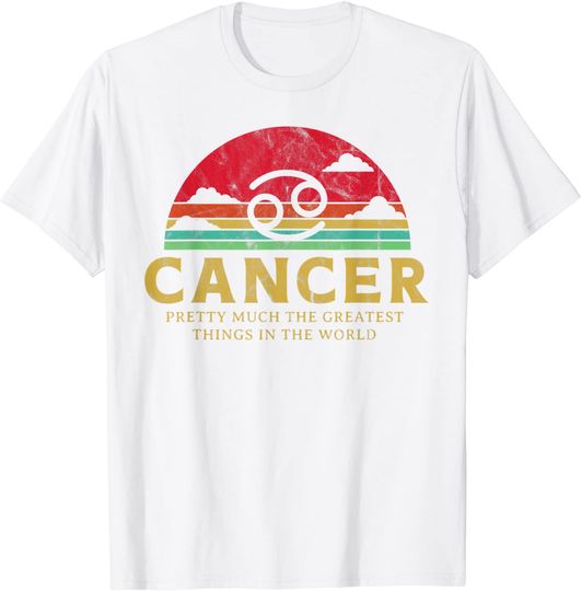 Discover T-shirt Unissexo com Signo de Estrela Signo de Câncer