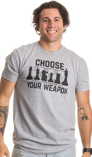 Discover T-shirt de Homem de Manga Curta Choose Your Weapon