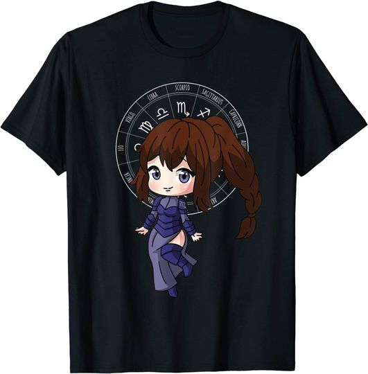 Discover T-shirt Unissexo Horóscopo Escorpião Signo do Zodíaco Anime