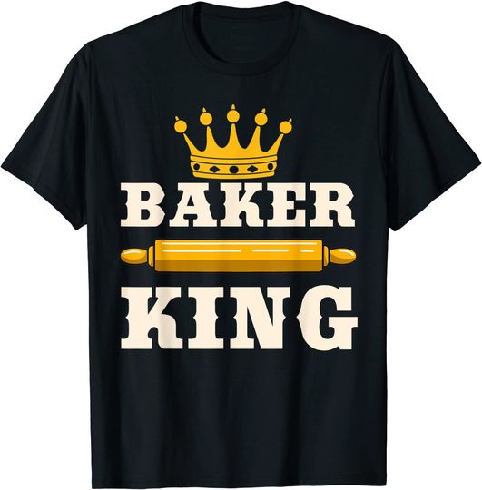 Discover T-shirt Unissexo Grande Rei Padeiro Dizendo Presente para Padaria