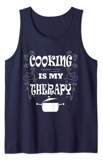 Discover Camisola sem Mangas Cooking Is My Therapy