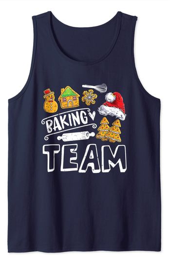 Discover Camisola sem Mangas Equipamento de Padaria Biscoito de Natal Baking Team