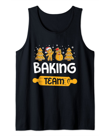 Discover Camisola sem Mangas Equipamento Biscoito de Natal Baking Team