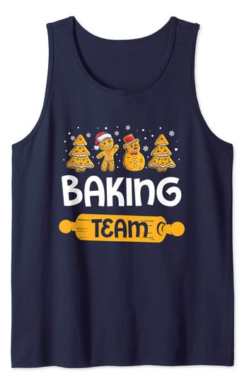 Discover Camisola sem Mangas Equipamento Biscoito de Natal Baking Team
