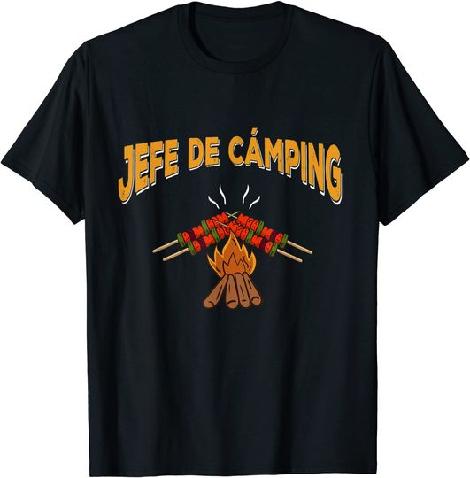 T-shirt Unissexo Chefe do Acampamento de Incêndio