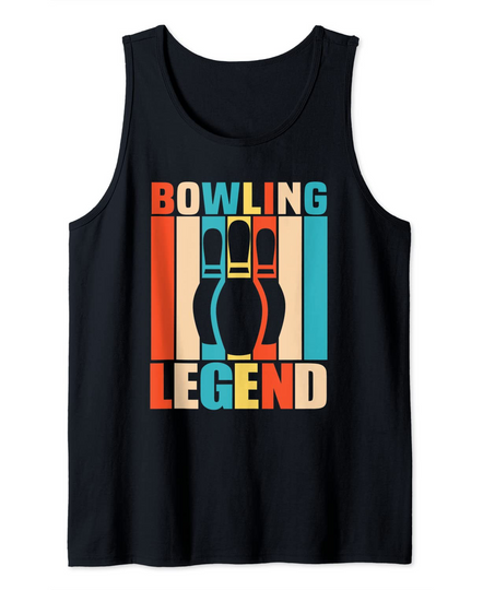 Discover T-shirt Unissexo Sem Mangas Bowling Legend