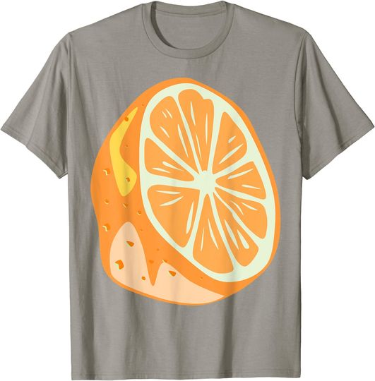 Discover T-shirt Unissexo de Manga Curta Fruta de Laranja