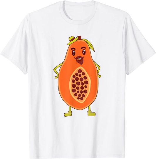 Discover T-shirt Unissexo com Estampa de Papaia Fruta do Pai