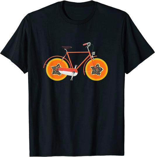 Discover T-shirt Unissexo Bicicleta de Papaia Divertida