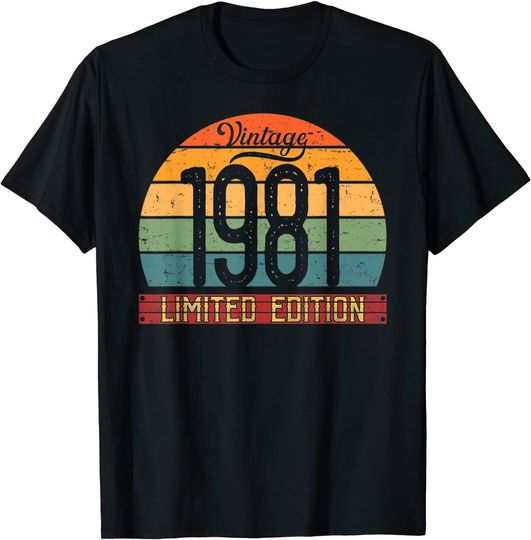 T-shirt Unissexo de Edição Limitada Vintage 1981