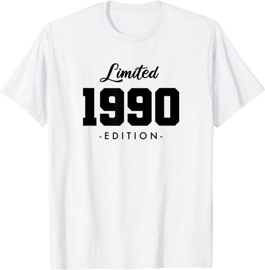 Discover T-shirt Unissexo Vintage 1990 Presente de Aniversário