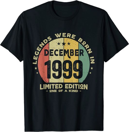 Discover T-shirt Unissexo Dezembro 1999 Limited Edition