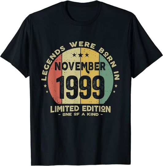 Discover T-shirt Unissexo Novembro 1999 Limited Edition