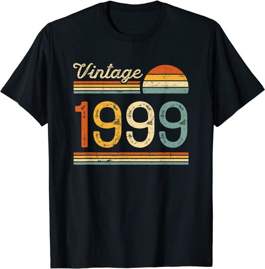 Discover T-shirt Unissexo Presente de Aniversário Vintage 1999