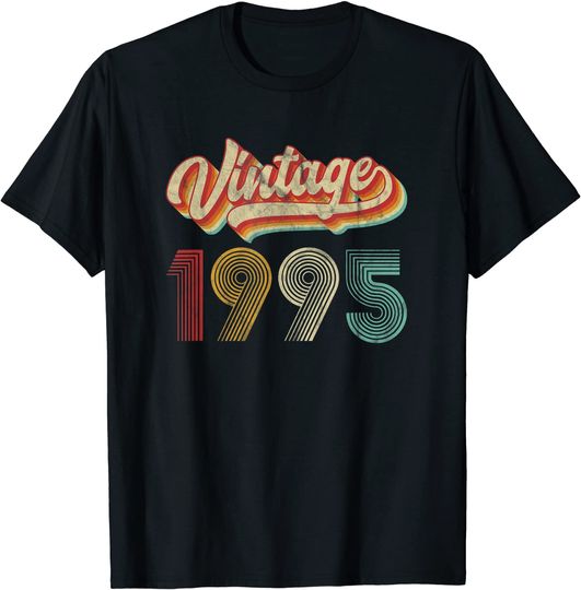 Discover T-shirt para Homem e Mulher Vintage 1995 Presente de Aniversário