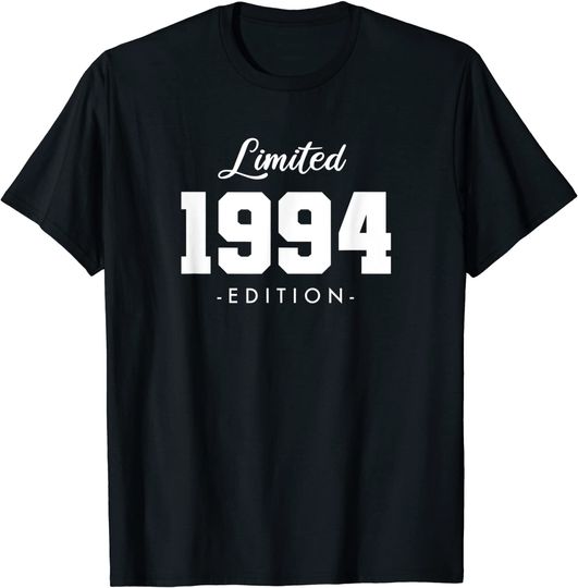 T-shirt para Homem e Mulher Clássico Limited 1994 Edition