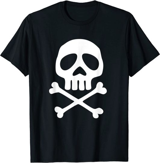Discover T-shirt Unissexo Caveira Pirata Espacial Halloween Dia dos Mortos