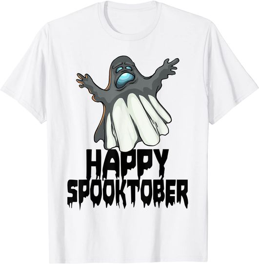 Discover T-shirt para Homem e Mulher Halloween Happy Spooktober