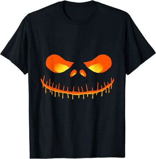 Discover T-shirt Unissexo Abóbora Assustadora De Halloween