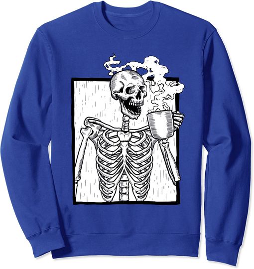 Discover Suéter Sweatshirt Esqueleto de Halloween Bebe Café