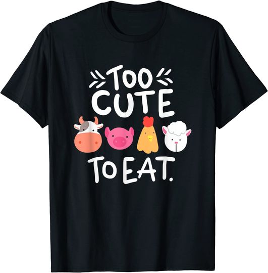 Discover T-shirt Unissexo Vegano Não Comer Animais