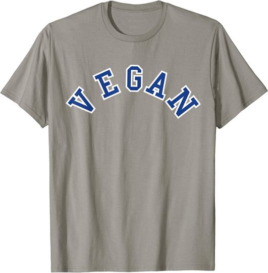 Discover T-shirt Unissexo Simples com Letra Vegan