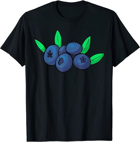Discover T-shirt Unissexo com Fruta de Mirtilo Vegetal