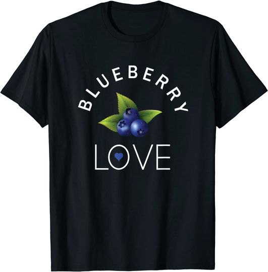Discover T-shirt Unissexo Blueberry Love Amor de Fruta