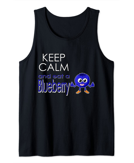 Discover Camisola sem Mangas Keep Calm And Eat A Blueberry