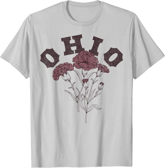 Discover T-shirt Unissexo Ohio Flores dos Cravos