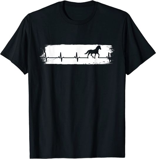 T-shirt Unissexo com Cavalos da Época