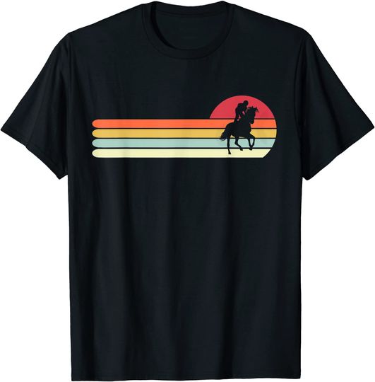 T-shirt de Homem Presente de Corrida de Cavalos Estilo Retro Vintage