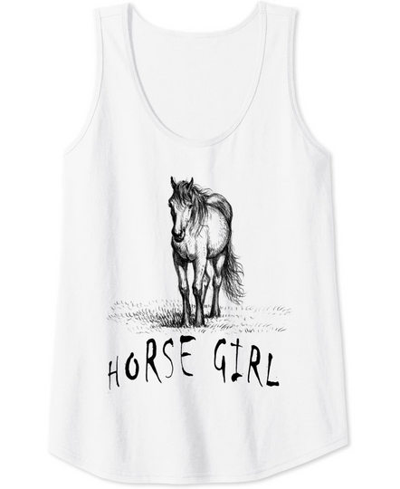 Discover Camisola sem Mangas Amantes de Equitação Horse Girl