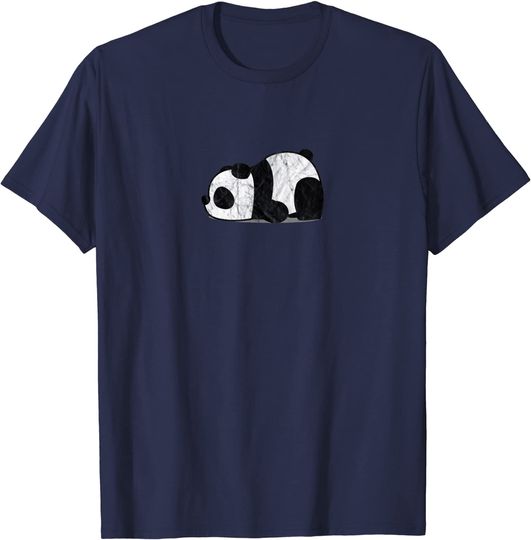 Discover T-shirt para Homem e Mulher Panda Preguiçoso