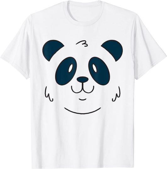 Discover T-shirt para Homem e Mulher com Cara de Panda Fofinho