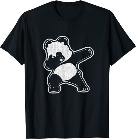 Discover T-shirt para Homem e Mulher Divertido com Estampa de Panda