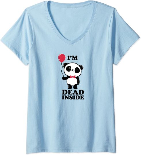 Discover T-shirt da Mulher I’m Dead Inside com Panda