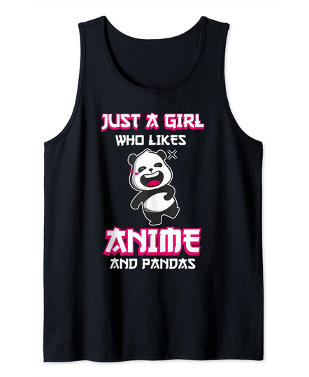 Discover Camisola sem Mangas Just A Girl Who Loves Anime Panda