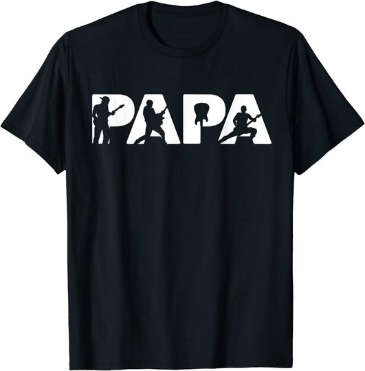 Discover T-shirt Unissexo Pai da Guitarra Presente no Dia do Pai