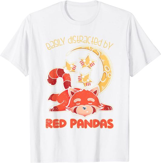 Discover T-shirt Unissexo Panda Vermelho Adormecido Vida Selvagem
