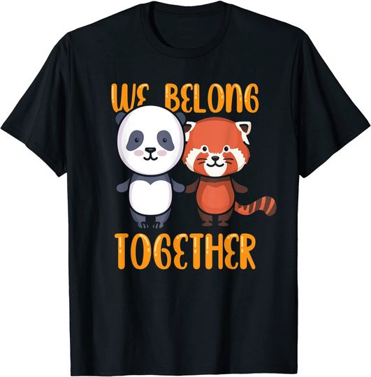 Discover T-shirt Unissexo cpm Panda e Panda Vermelho We Belong Together