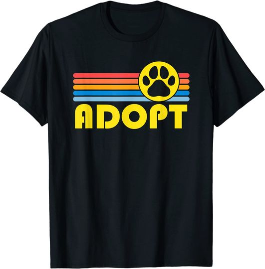 Discover T-shirt para Homem e Mulher Retro Resgate de Animais