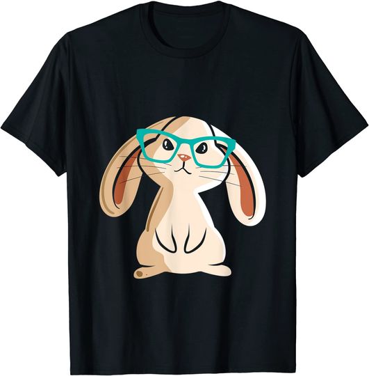 Discover T-shirt para Homem e Mulher Coelho com Óculos