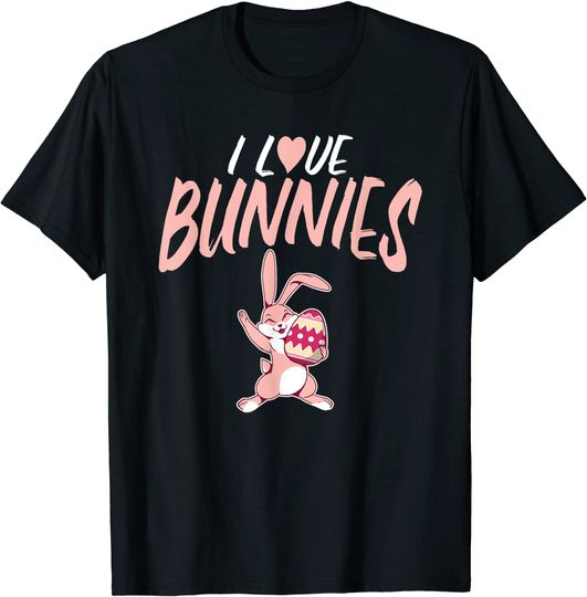 Discover T-shirt Unissexo I Love Bunnies Coelho Mamã