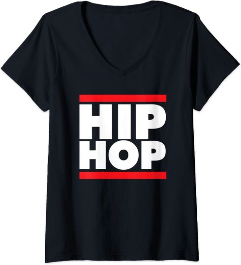 Discover T-shirt da Mulher Hip Hop Beatbox Decote em V