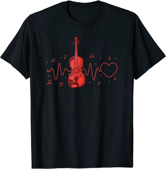 Discover T-shirt Unissexo Violinista Orquestra