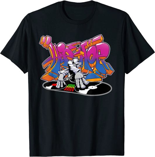 Discover T-shirt para Homem e Mulher com DJ de Hiphop