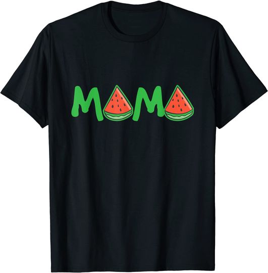 Discover T-shirt Unissexo Divertido com Melância de Mama Presente do Dia das Mães